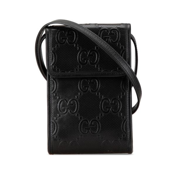 GUCCI（グッチ） GGエンボス ショルダーバッグ クロスボディバッグ