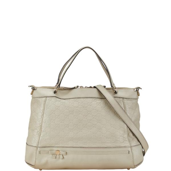 GUCCI（グッチ） グッチシマ リボン モチーフ トートバッグ ショルダー