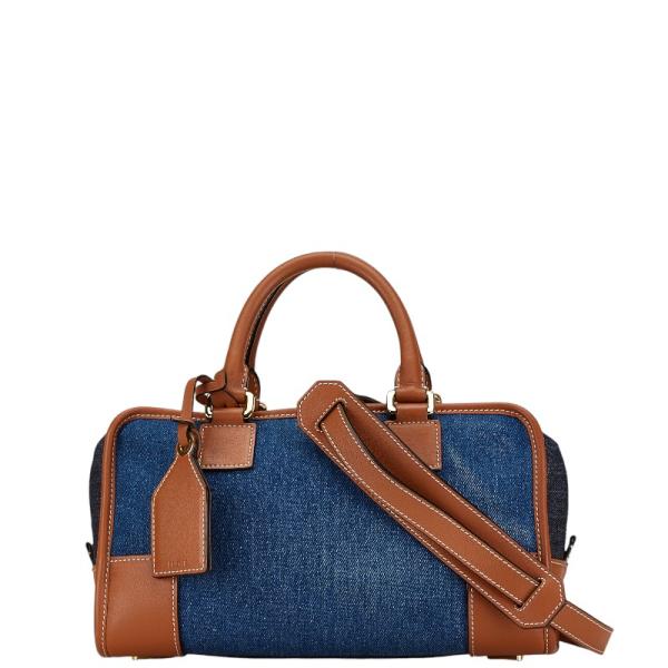 ■美品■　ロエベ アナグラム アマソナ23 ２WAY ハンド ショルダー バッグ レザー ブルー 【478819】10 楽天市場】ロエベ アマソナ ブルーの通販