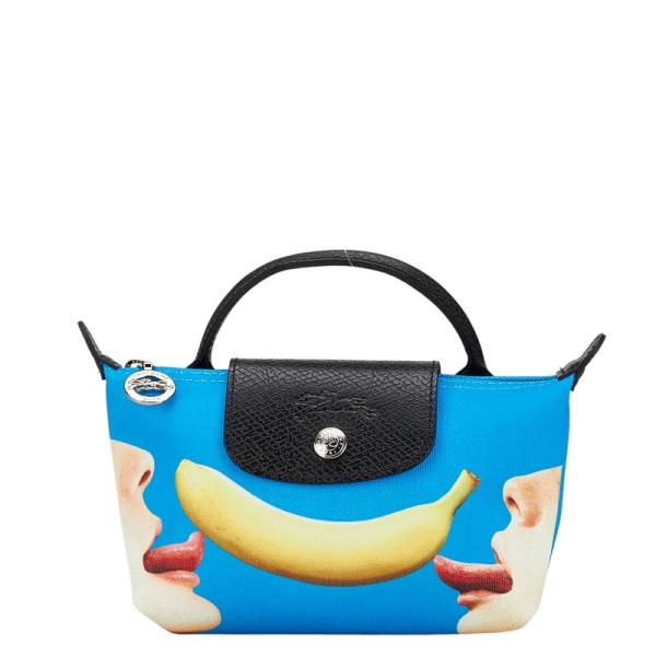 LONGCHAMP ロンシャン トイレットペーパー ミニポーチ　バナナ　バッグ LONGCHAMP ロンシャン TOILET PAPER コラボ ル プリアージュ
