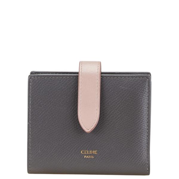 【CELINE】超可愛い♡lady's ストラップ ウォレット white セリーヌスモール ストラップウォレット / バイカラーホワイト