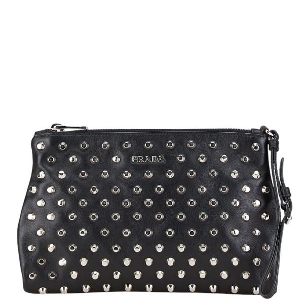 PRADA（プラダ） スタッズ クラッチバッグ セカンドバッグ 1N1825