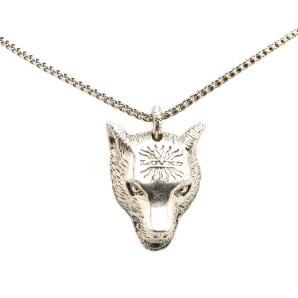 GUCCI アンガーフォレスト　ウルフヘッドネックレス レア】GUCCI アンガーフォレスト ウルフ ネックレス ウルフ
