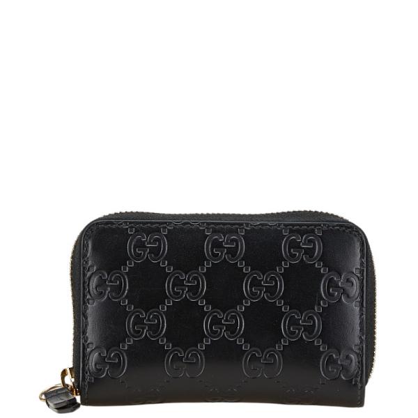 グッチ グッチシマ コインケース 447939 493075 ブラック レザー