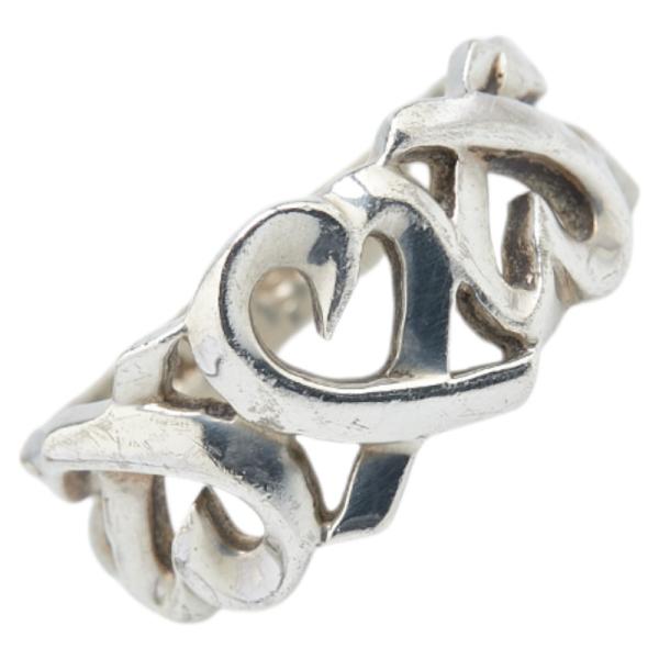 美品 ティファニー リング ラビングハート トリプル シルバー 925 14号 ティファニー パロマピカソ トリプルラビングハート シルバーリング 14