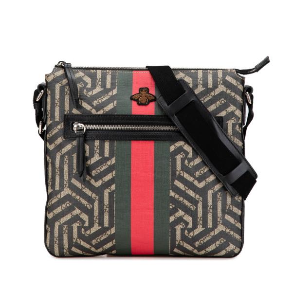 061 極美品 GUCCI メッセンジャーバッグ ショルダーバッグ PVC x6 GUCCIグッチ GGスプリーム スモールメッセンジャーバッグ