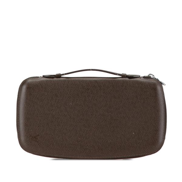 ルイ ヴィトン タイガ オーガナイザー アトール ラウンドファスナー 長財布 M30658 グリズリ ブラウン レザー LOUIS VUITTON 【中古】 LOUIS VUITTON（ルイ・ヴィトン） ルイ ヴィトン タイガ