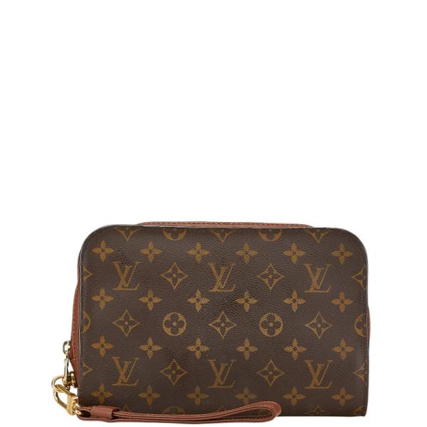LOUIS VUITTON クラッチバッグ ダークブラウン/ピンク Amazon | [ルイヴィトン] デイリーポーチ モノグラム ピンク
