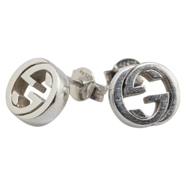 GUCCI グッチ インターロッキングG ピアス SV925 シルバー GUCCI グッチ インターロッキングG ピアス SV925 シルバー
