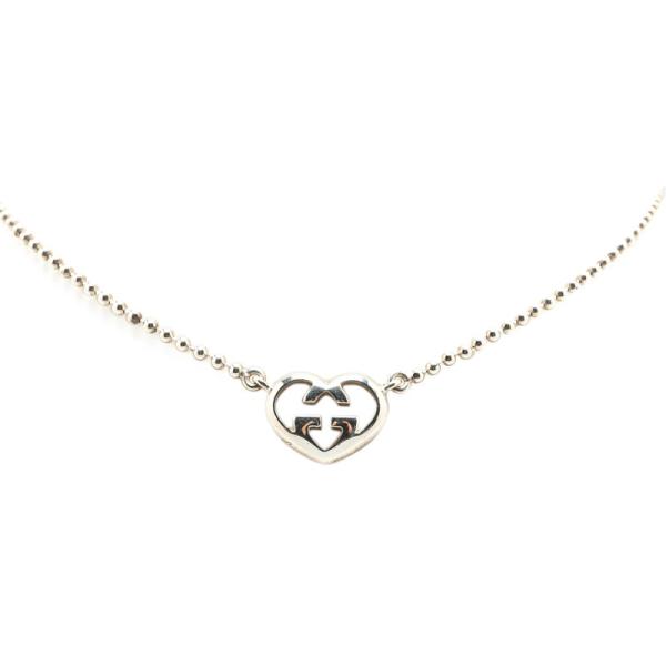 GUCCI（グッチ） インターロッキングG ハートモチーフ ネックレス
