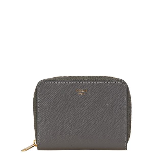 ✨極美品✨　セリーヌ　コインケース　ペブル　ラウンドファスナー　レザー　ベージュ CELINE セリーヌ ラウンドファスナー コインケース 小銭入れ