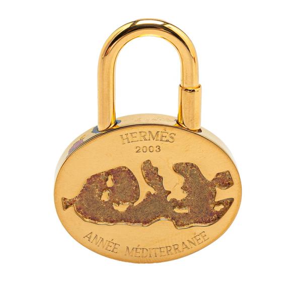 エルメス 地中海 ANNE MEDITERRANCE 2003 カデナ ゴールド メッキ レディース HERMES 【中古】 HERMES（エルメス） 地中海 2003年限定 カデナ ゴールド メッキ