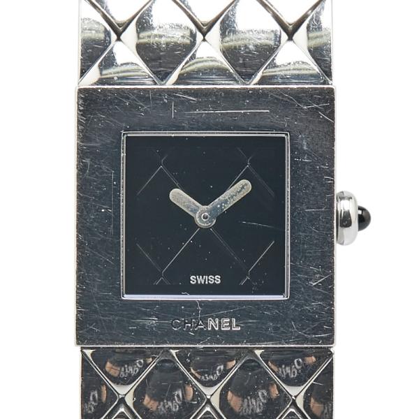 CHANEL（シャネル） マトラッセ 腕時計 クオーツ ブラック文字盤