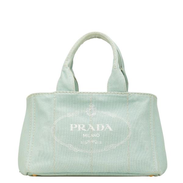 PRADA　カナパ グリーンキャンバス トートバッグ新品キレイかわいい PRADA カナパ グリーンキャンバス トートバッグ新品キレイかわいい