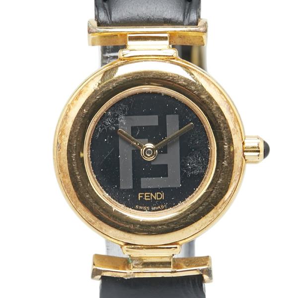 FENDI フェンディ 腕時計 320L クオーツ ブラック文字盤 FENDI フェンディ 腕時計 320L クオーツ ブラック文字盤