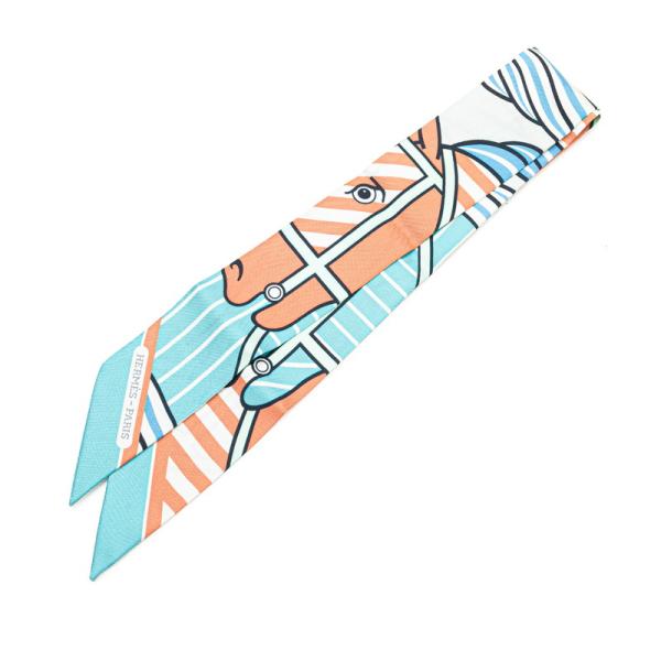 エルメス ツイリー QUADRIGE BAYADERE カドリージュ バヤデール スカーフ マルチカラー シルク レディース HERMES 【中古】 HERMES（エルメス） ツイリー QUADRIGE BAYADERE カドリージュ