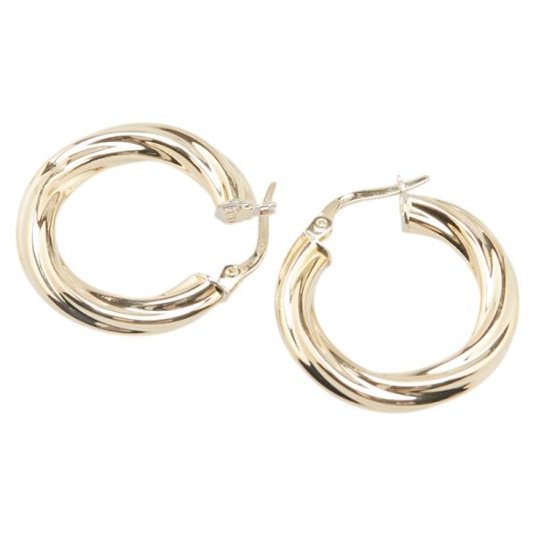 UNOAERRE（ウノアエレ） K18YG イエローゴールド フープ ピアス