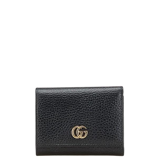 GUCCI グッチ GGマーモント ダブルG 三つ折り財布 コンパクト