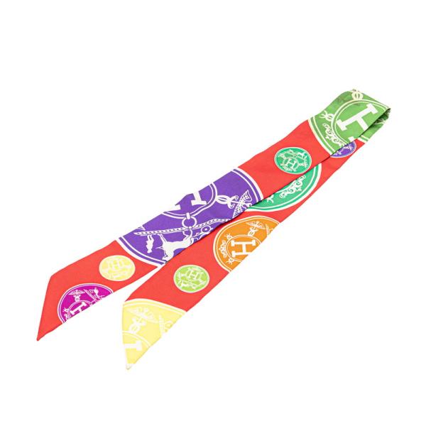 エルメス HERMES ツイリー シルクスカーフ エクスリブリスの紙吹雪 HERMES エルメス ツイリー EX-Libris エクスリブリスの紙吹雪