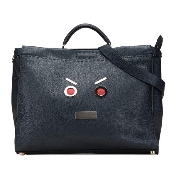 FENDI 2WAYバッグ セレリア ピーカブー ビジネスバッグ ブラック 美 FENDI - 美品☆ フェンディ ピーカブー ラージ セレリア 黒 2way
