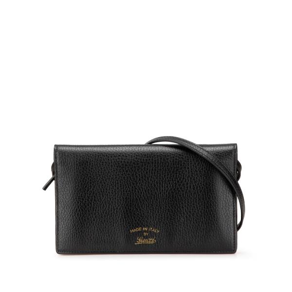 グッチ スウィング ウォレットバッグ ショルダーバッグ 368231 ブラック レザー レディース GUCCI 【中古】 ginzaparis2_1-0207467