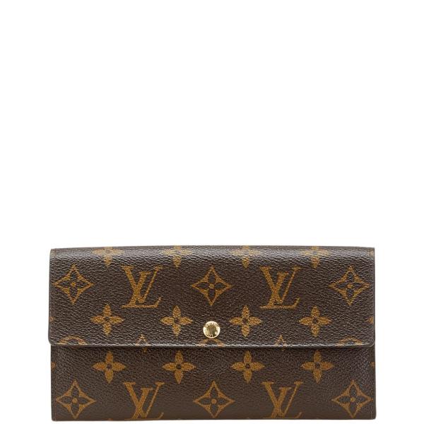 LOUIS VUITTON ルイヴィトン モノグラム ポルトフォイユ サラ ブラウン ゴールド金具 PVC M61734 長財布 ロングウォレット レディース 601801 【中古】 LOUIS VUITTON - LOUIS VUITTON ルイヴィトン モノグラム