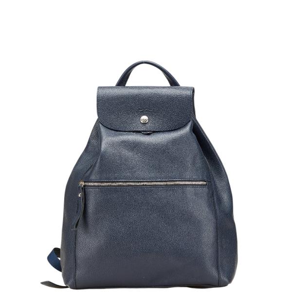 LONGCHAMP ロンシャン ロゴ リュック バックパック ネイビー