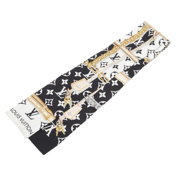 美品　ルイヴィトン　バンドーモノグラムコンフィデンシャル　スカーフ　M78656 LOUIS VUITTON ルイ ヴィトン バンドー モノグラム コンフィ