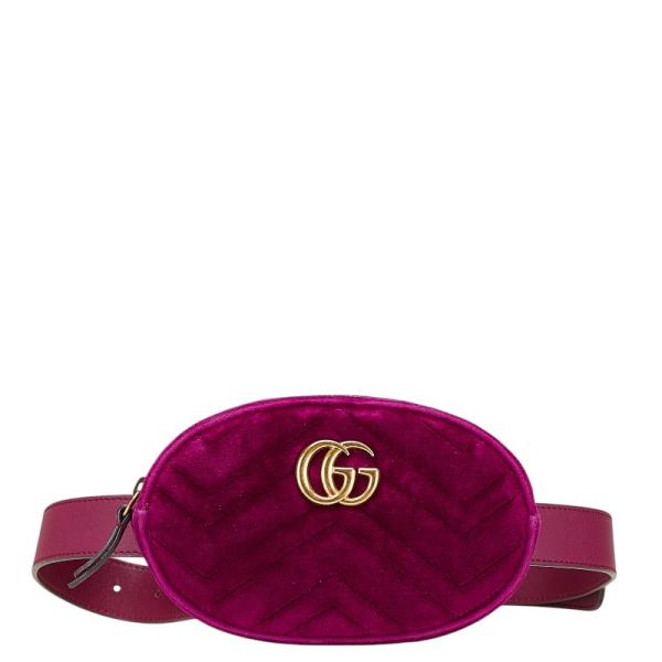 GUCCI（グッチ） GGマーモント キルティング ボディバッグ ウエスト