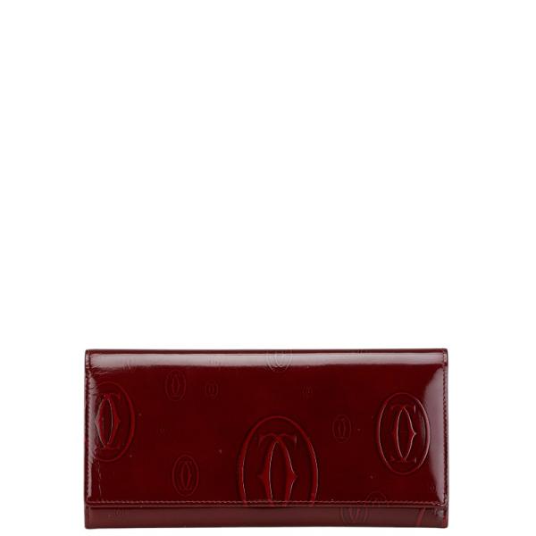 Cartier ワインレッド happy birthday長財布 箱あり Cartier（カルティエ） ハッピーバースデー 長財布 ワインレッド