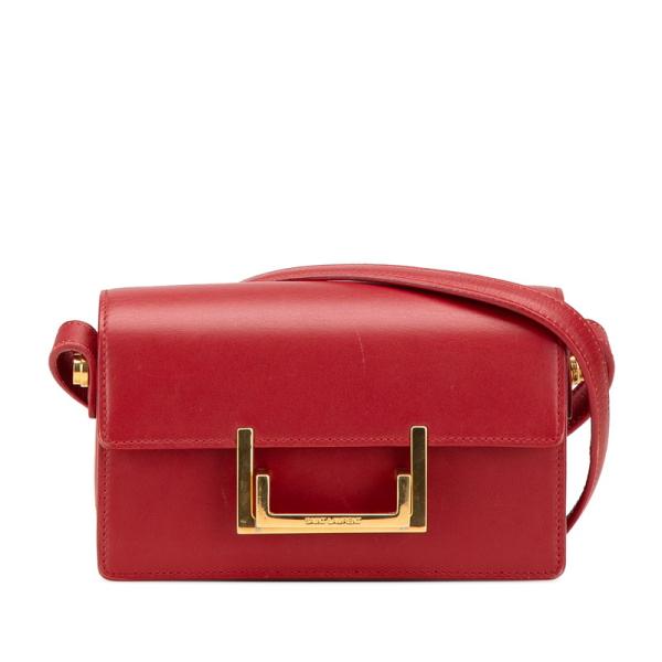 サンローラン SAINT LAURENT ショルダーバッグ レザー ピンク レディース 318249 送料無料【中古】 r10659a SAINT LAURENT - サンローラン SAINT LAURENT ショルダーバッグ レザー