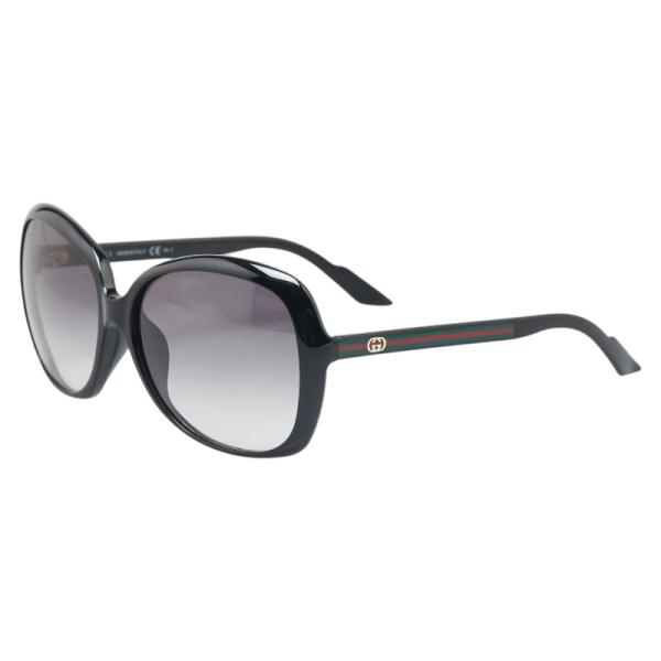 グッチ インターロッキングG シェリーライン サングラス GG3171F/S ブラック マルチカラー プラスチック レディース GUCCI 【中古】 GUCCI（グッチ） インターロッキングG シェリーライン サングラス