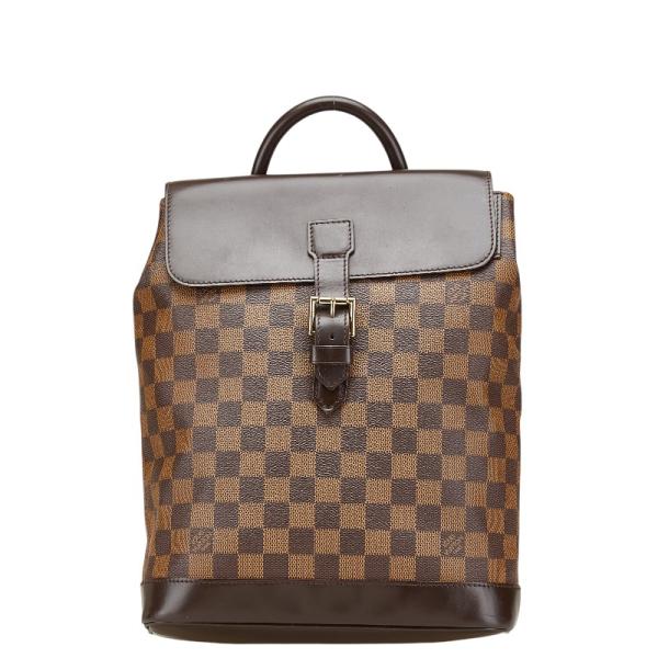 ルイヴィトン　ソーホー ダミエ　リュックサック バックパック ブラウン 中古 LOUIS VUITTON ルイ ヴィトン ダミエ ソーホー リュック バック