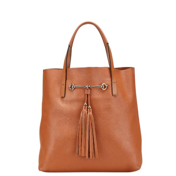 GUCCI グッチ ホースビット タッセル トートバッグ ハンドバッグ