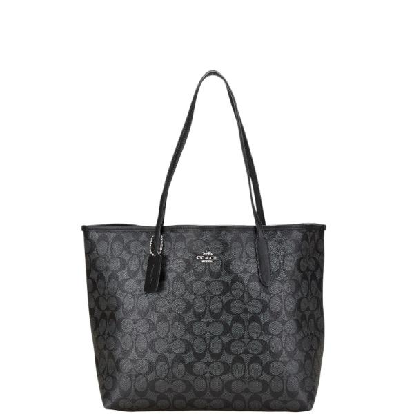 coach コーチ トートバッグ グレー/ブラック COACH コーチ シグネチャー トートバッグ 5696 グレー ブラック