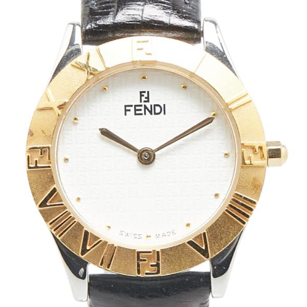 FENDI（フェンディ） オロロジ 腕時計 2000L クオーツ ホワイト文字盤