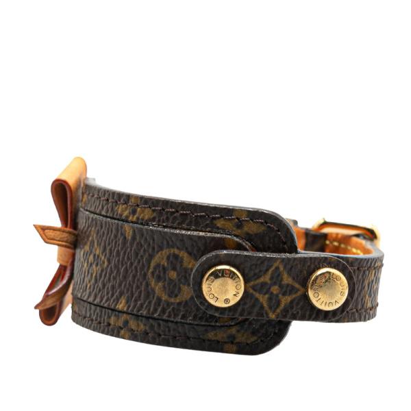 ゆうりさん専用LOUIS VUITTON ブラウンレザーブレスレット モノグラム ゆうりさん専用LOUIS VUITTON ブラウンレザーブレスレット