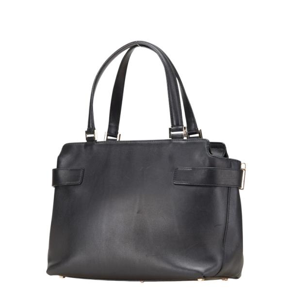 美品✨ サルヴァトーレフェラガモ ハンドバッグ ガンチーニ レザー ブラック FERRAGAMO 並行輸入 フェラガモ ハンドバッグ ガンチーニ 214446