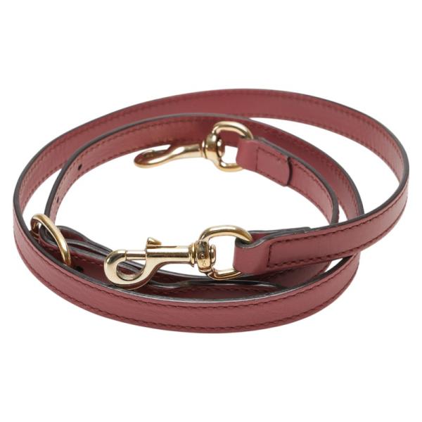 【新品未使用】GUCCI／ストラップ／ピンク GUCCI（グッチ） ショルダーストラップ ピンク レザー レディース