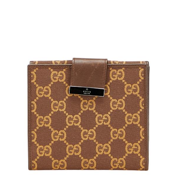 06 GUCCI 長財布 二つ折り財布 GGキャンバス cg9 楽天市場】GUCCI グッチ 二つ折り 長財布 レザー GGキャンバス