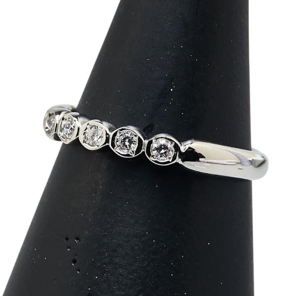 クリスチャンオジャール Pt950 プラチナ ダイヤ0.10ct 一文字