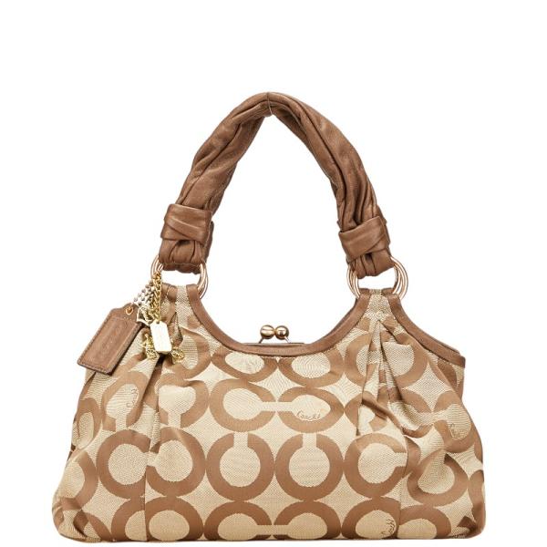 COACH コーチ シグネチャー オブアート がま口 トートバッグ