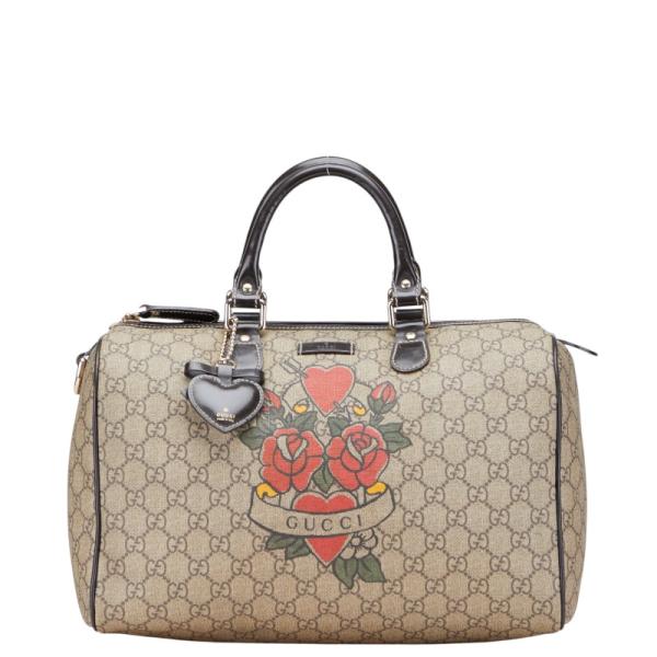 GUCCI GGパターン ボストンバッググッチ ハート ローズ