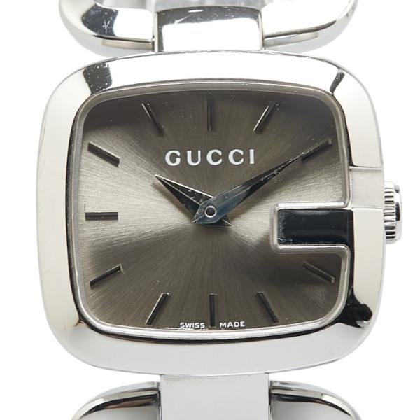 グッチ　GUCCI 125.5 グレー文字盤　レディース時計　クオーツ　稼動品 ginzaparis2_1-0216685