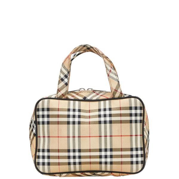 BURBERRY バーバリー ノバチェック ハンドバッグ ミニバッグ ベージュ バーバリー ノバチェック ハンドバッグ ミニバッグ キャンバス レザー