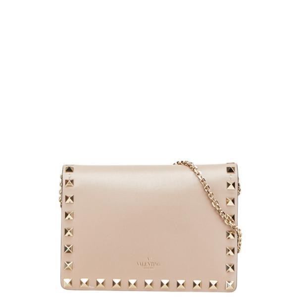 超美品 ヴァレンティノ チェーンウォレット ロックスタッズ VALENTINO ヴァレンティノ ロックスタッズ チェーンウォレット