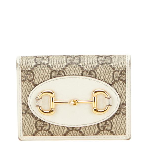 GUCCI グッチ GGスプリーム ホースビット 二つ折り財布 621887