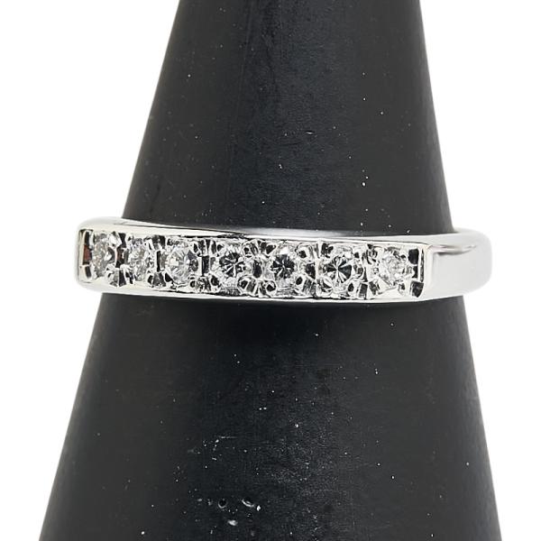 Pt900 プラチナ ダイヤ0.17ct リング 指輪 レディース 8.5号 中古