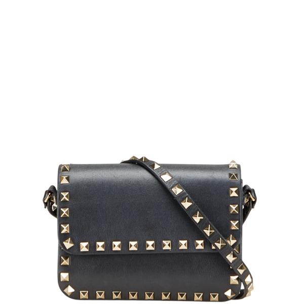 VALENTINO ロックスタッズ バレリーナ 38.5 黒 定価11万 箱付き VALENTINO（ヴァレンティノ） ロックスタッズ ショルダーバッグ