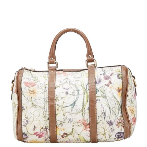 Gucci グッチ ファー　ハンドバッグ　ミニ　ボストン　クラッチバッグ GUCCI グッチ フローラ ハンドバッグ ミニボストンバッグ 247205
